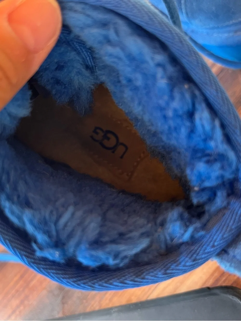 UGG Blue Suede Lace-Up Shoes